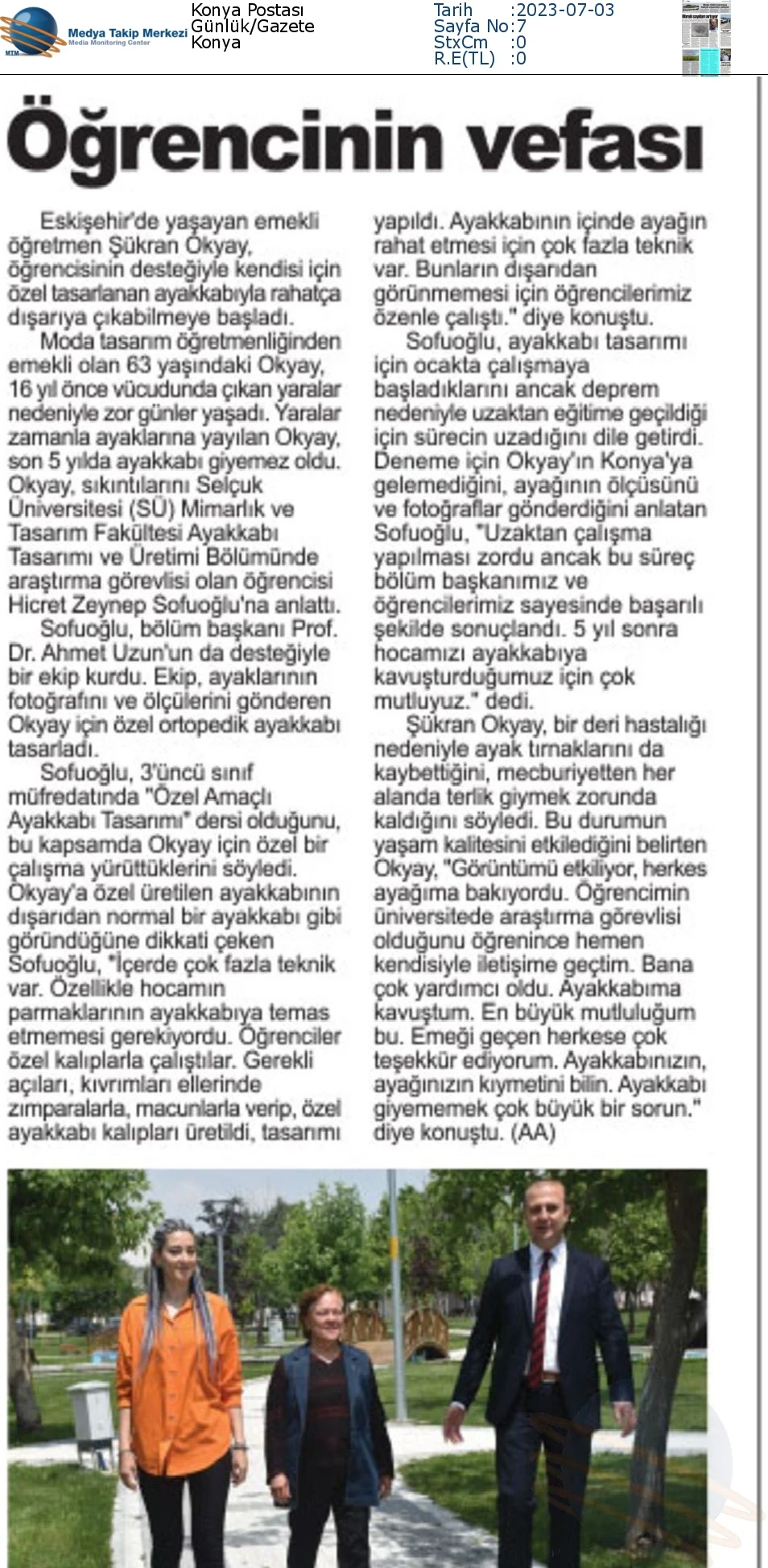 Ayakkabı Tasarımı ve Üretimi Bölümü 3. Sınıf Öğrencilerinden Ortopedik Ayakkabı Tasarımı
